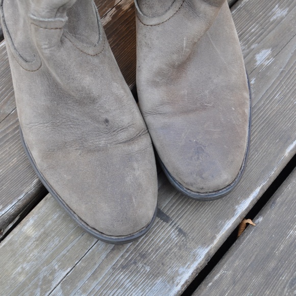 BORN Barnwood Leather Bitsy Knee High Boots - Picture 3 of 8